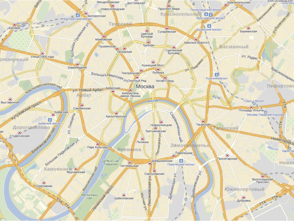 Карта Москвы — Astrologcenter.ru